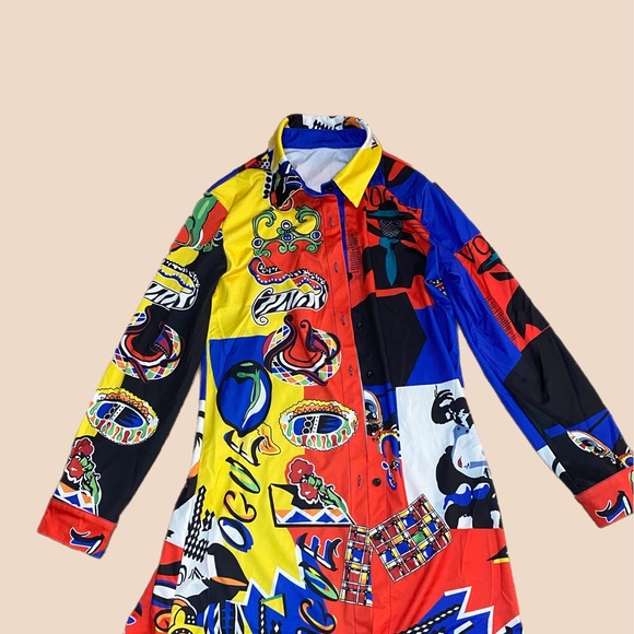 Colorful Button Up Shirt - Picture 2 of 3